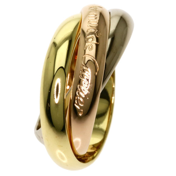 CARTIER Trinity # 48 Rings / K18 Yellow Gold K18WG K18PG Ladies - Picture 3 of 5